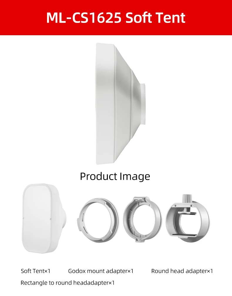 Godox Ml-cd15 Ml-cs1625 Silica Gel Diffusion Dome For Photography Light