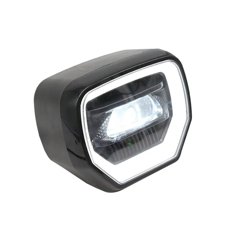 Универсальные светодиодные фары для мотоциклов квадратные встроенные дневные ходовые огни