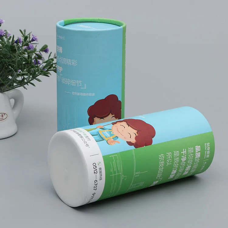 Custom Logo Packaging Roll Core Paper Tube Kraft Paper Tube Origami Cylinder Box