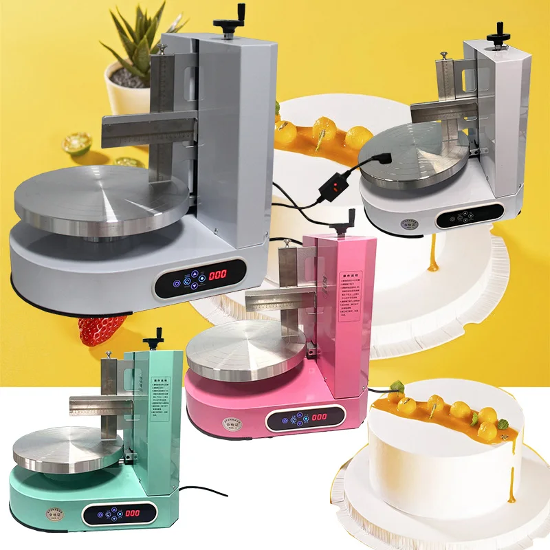 Automatic Commercial Cake Plastering Cream Coating Filling Frosting Making  Spreading Machine Cake Icing Decorating Machine