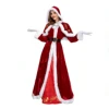 Rosso aggiornato da donna [mantello staccabile + gonna + cintura + guanti]