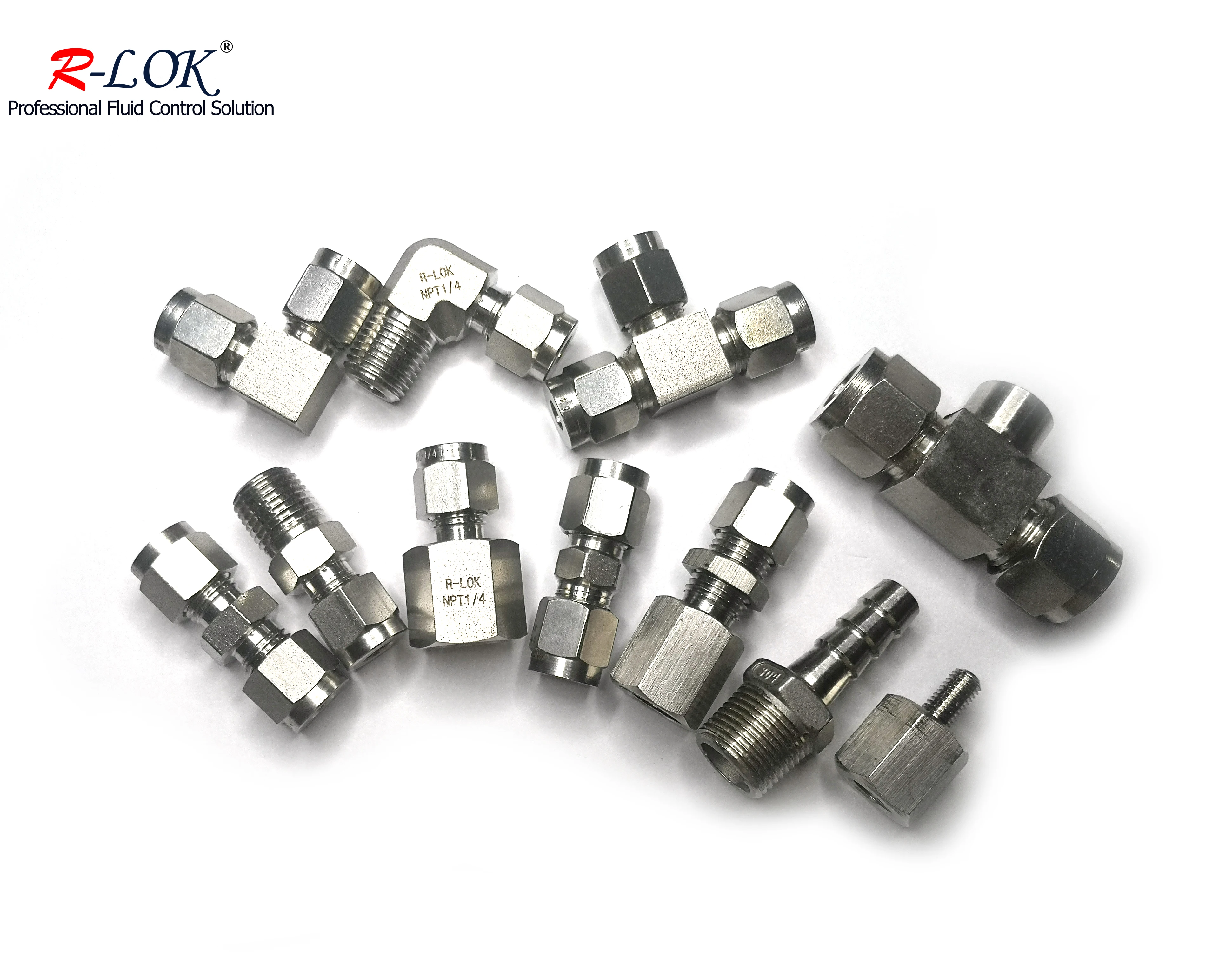 Swagelok Compression Fitting Bulkhead Fittings 1/4 Bsp Female To 1/4 Od