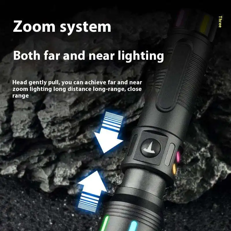 Brightenlux Super Bright Small Mini Plastic Linterna Zoom High Power Led Rechargeable Flashlights Torch