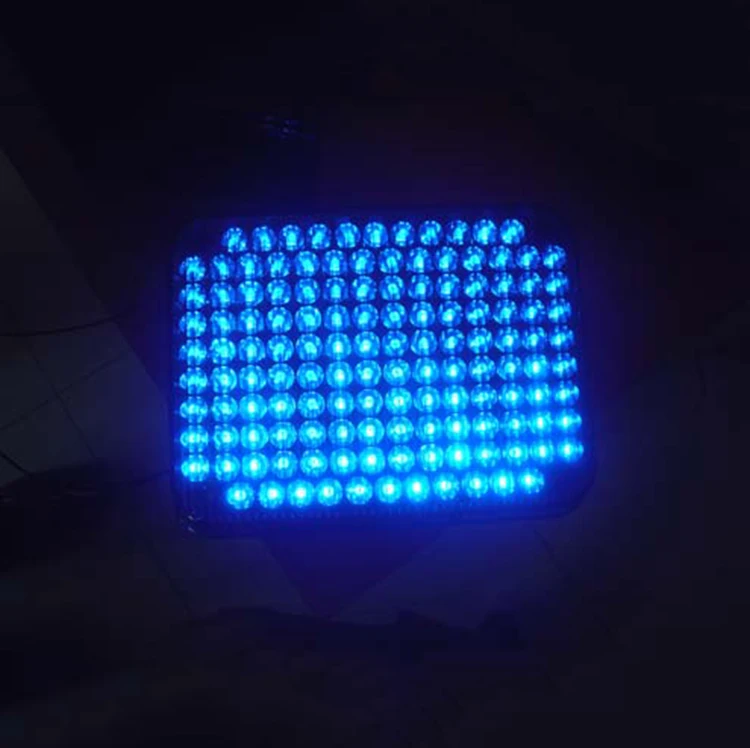 Feu d'alerte clignotant LED fin, carré et latéral, émettant une lumière bleue, LIYI, 12 V / 24 V, pour ambulance