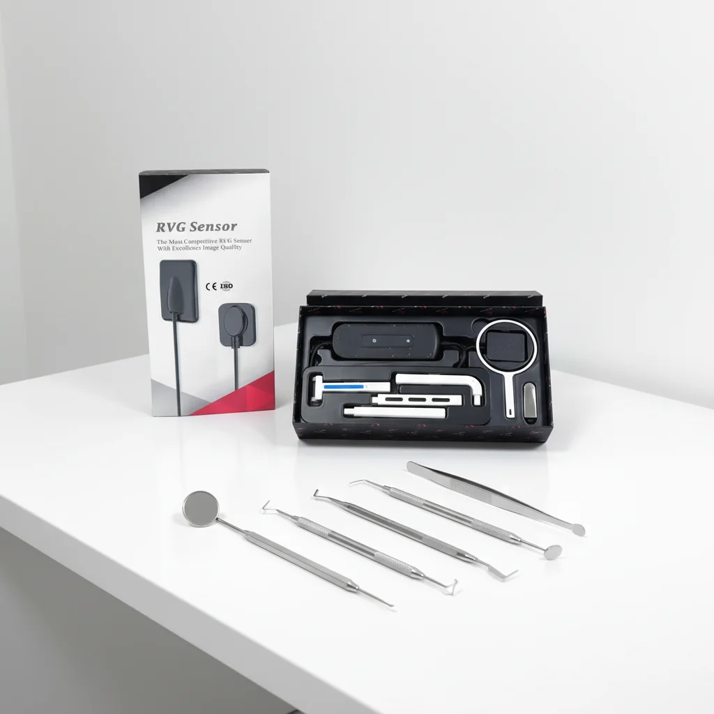 Sensor RVG durabilis, imago altae resolutionis, technologia IP68 adhibita, consumptio energiae parva, radiatio minima, tempus expositionis brevissimum