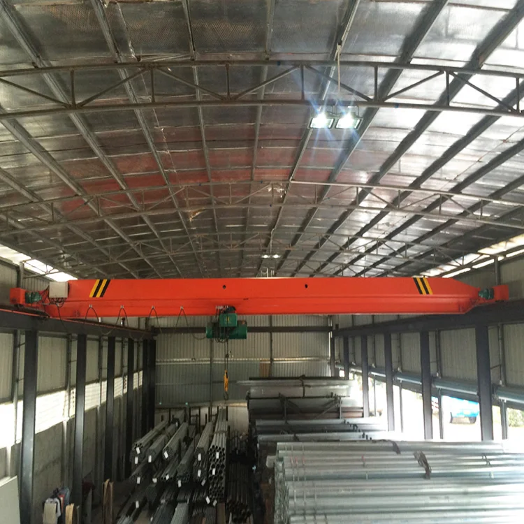Warehouse Used 10t Single Beam Loading Overhead Bridge Cranes with Double Hoists