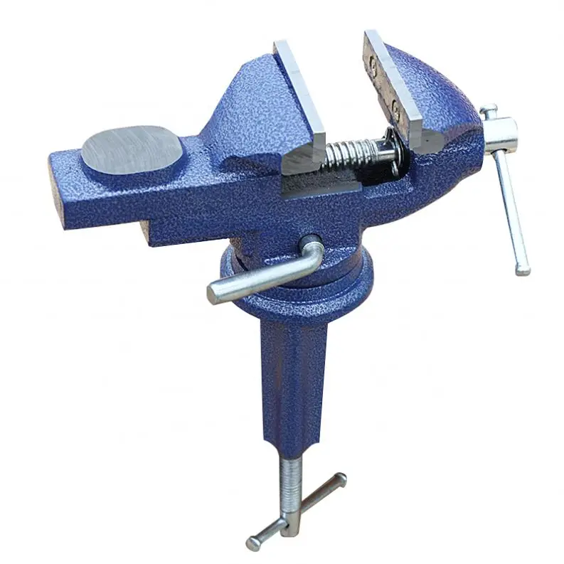 Tebak Mini Vise Mini Flat Vise 50/60/70mm Electronic Desktop Bench Vise 360 Degree Swivel Portable Table Bench Vice Clamp