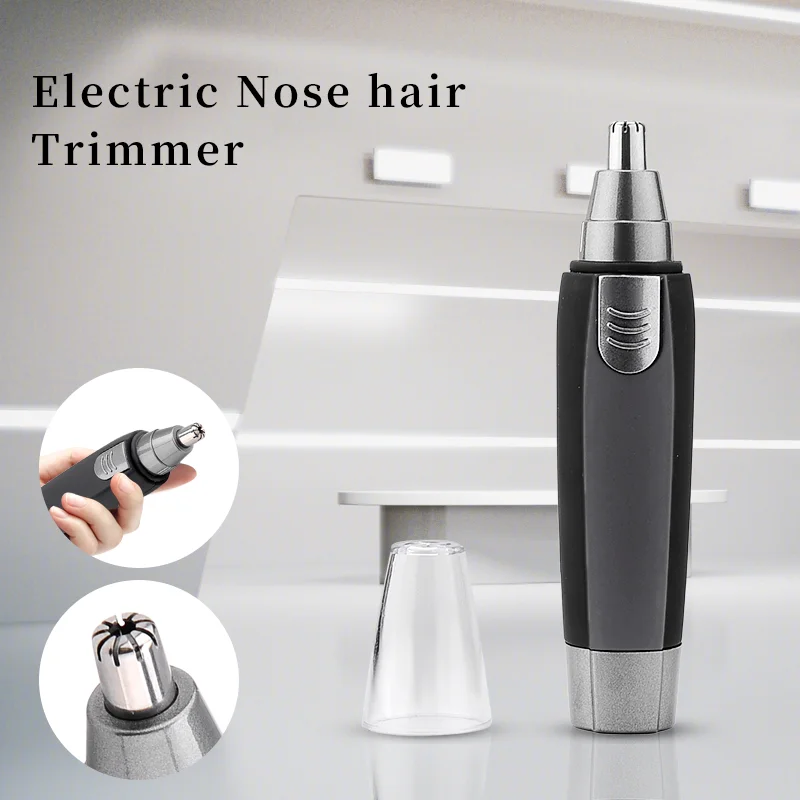 PRITECH Multi-function Portable Battery Operated Nose and Ear Hair Tri Shavers Head Razormmer ABS Electric Stainless Steel Male