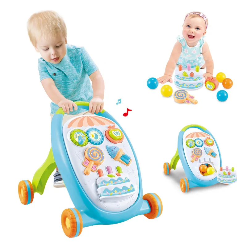 Ayanah Shop - Baby and Kids - Trotteur en bois multifonctionnel pour  enfants, pour bébés, apprentissage de la marche, maison de jeu  Parent-enfant, poussette, jouet, cadeaux pour bébés