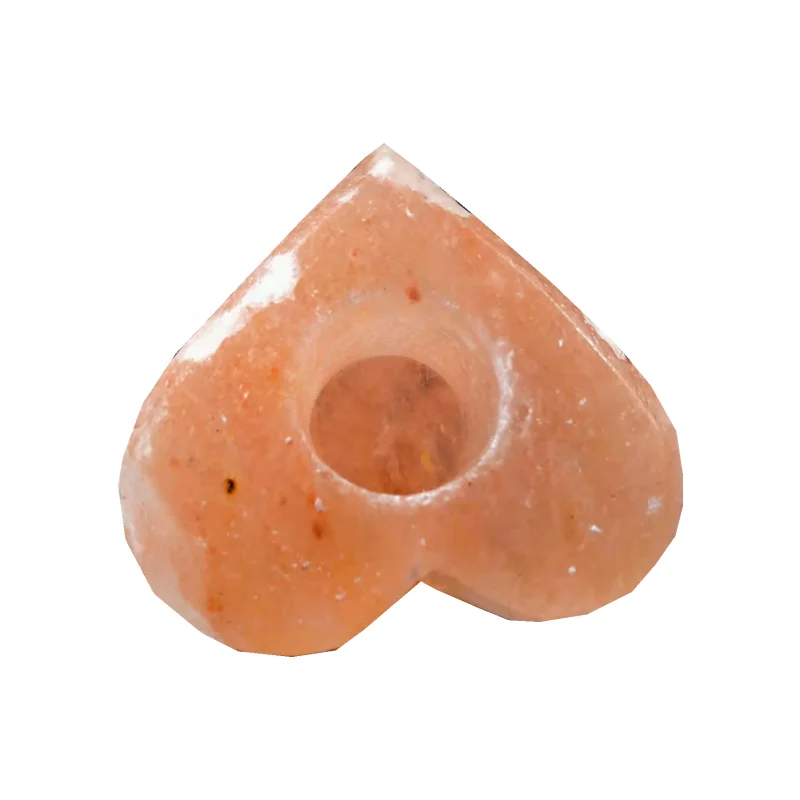 Hot Sale Himalayan Natural Crystal Candle Holder High Quality Candle Holders Rock Salt Natural Himalaya Salts Candle Lamps