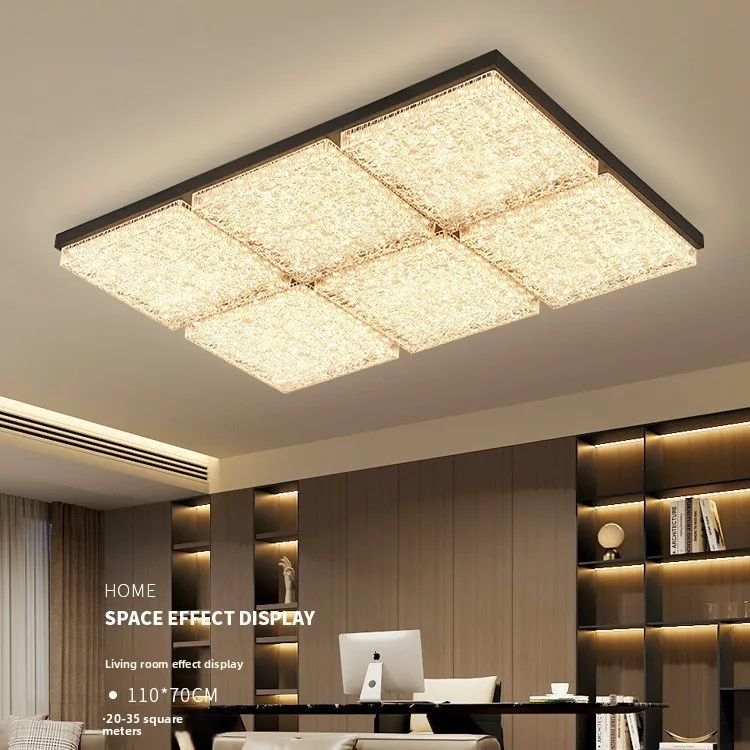 Ιταλική ελάχιστη κρεμαστή λάμπα οροφής με LED από σίδηρο για το σαλόνι, πολυτελής, υψηλής ποιότητας, με προστασία των ματιών, για φωτισμό ολόκληρου του σπιτιού
