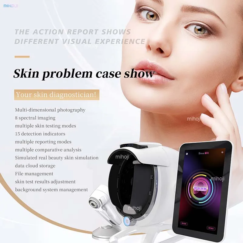 Portable 3d Face Skin Analyzer  Analysis Facial Care Skin Analyzer Salon Machines Skin Test Device Price for Sale