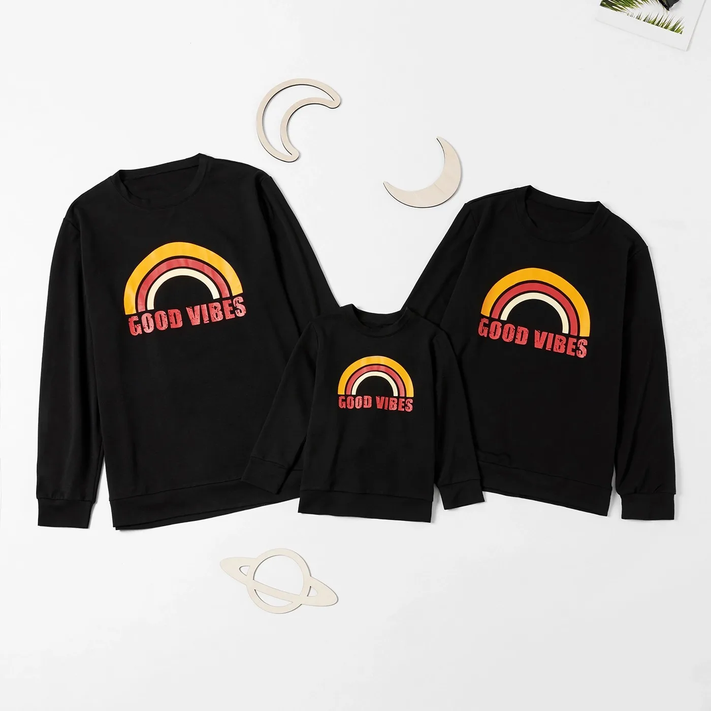 Good vibes rainbow sweatshirt hotsell