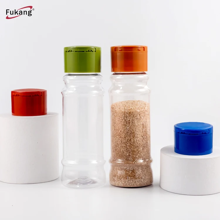 Wholesale 150ml Container Kitchen Square Plastic Seasoning Spices Jars