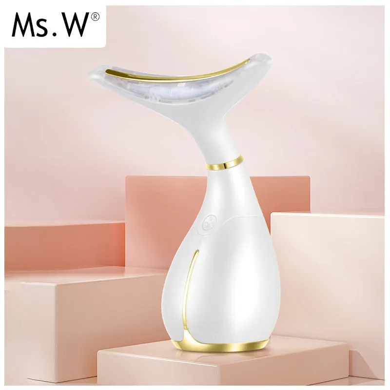 2021, трендовый портативный терапевтический массажер для лица Ms.W, Электрический Уход за шеей, Домашнее использование, микротоковое устройство для подтяжки лица