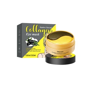 Customized 80g Bamboo Charcoal Collagen Eye Mask Sheet Gel Form for Moisturizing Firming & Tightening