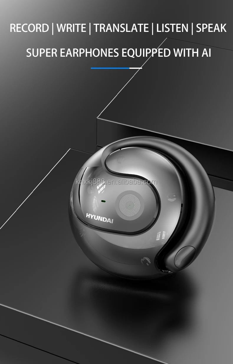 T26 Pro Smart TWS Earphones & Head Phones Wireless BT with BES Chipset Real-Time English Translation Non-Noise Cancelling