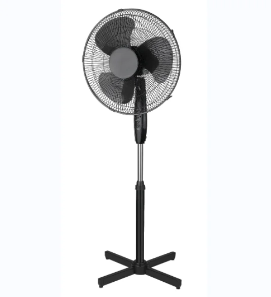 Household Use High Quality 16 Inch 3 PP Blades Round Base Stand Fan Large OSC Air Cooling Fan