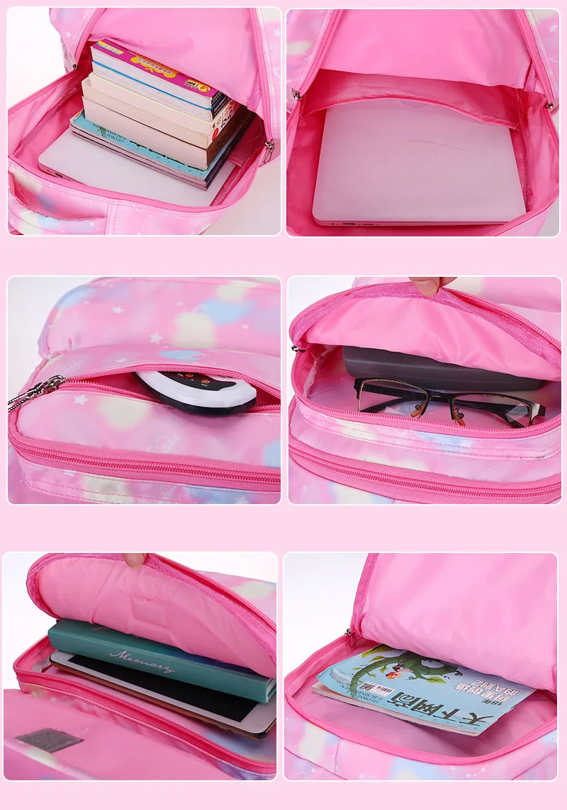 Best Selling Lightweight Lovely Princess Pink Schoolbag Backpack For ...