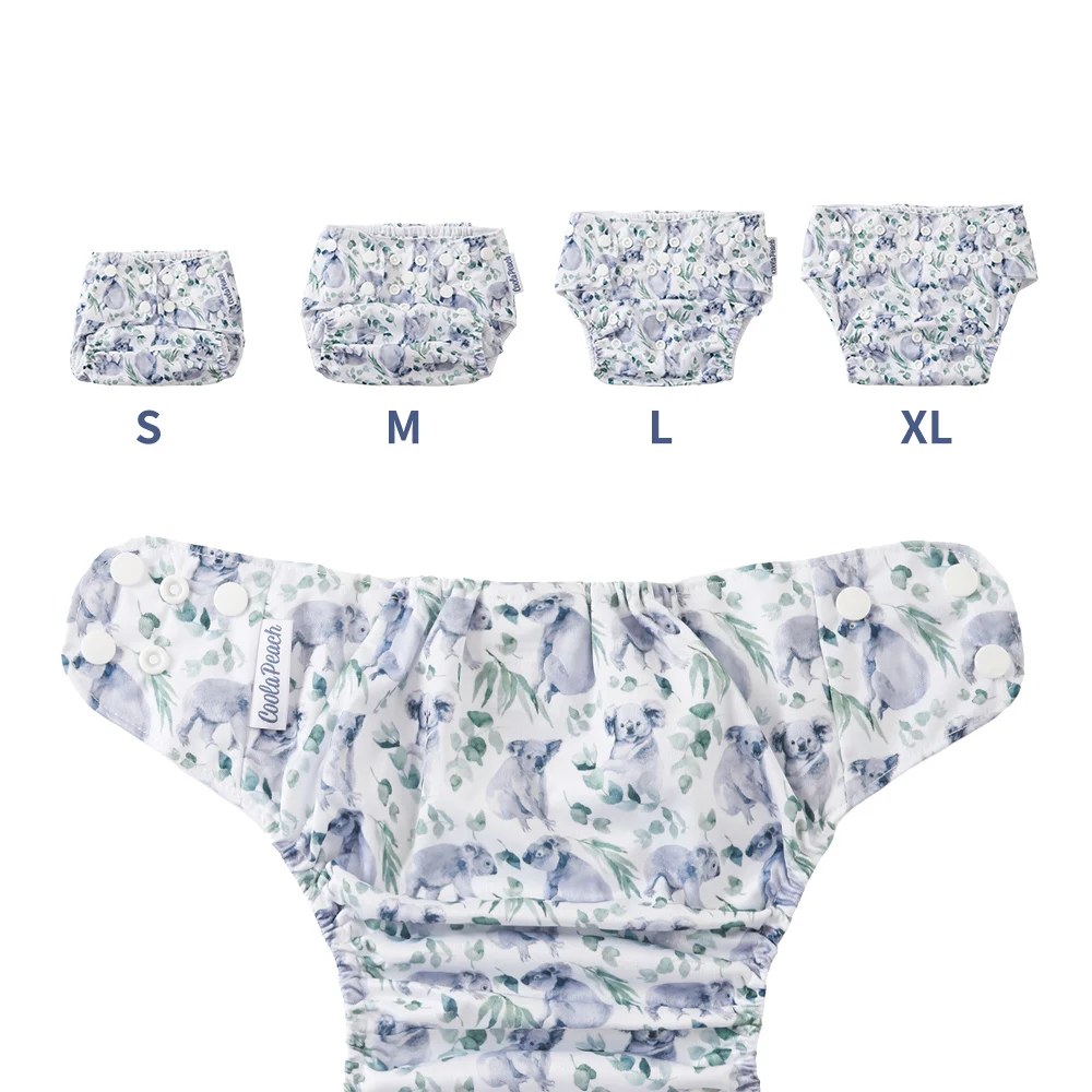 Coola Peach Reusable Nappies One Size with Insert Cloth Diapers Supplier  Washable Baby Cloth Diaper