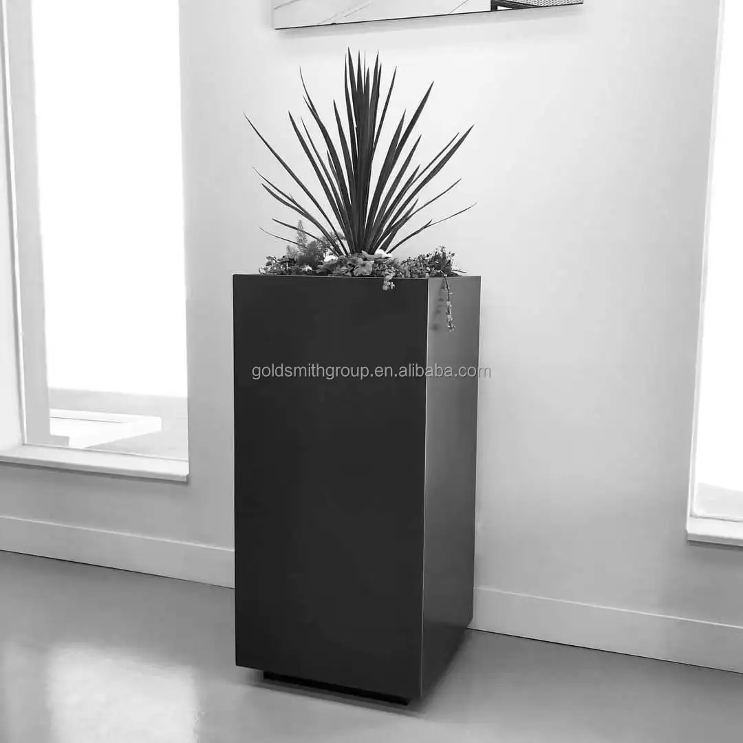 Aluminum planter metal flower box outdoor flower box courtyard