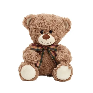 Customizable Cute Small Plush Teddy Bear PP Cotton Filled with Bow Tie
