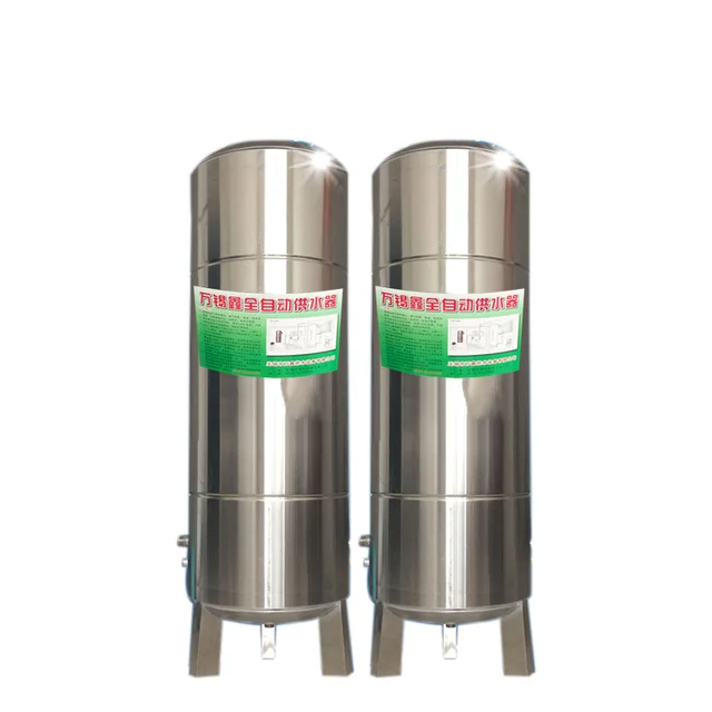 Beverage Jar Automatic Water Supply without Tower Tank Stainless Steel Water Tank 1500l Home Container Provided Pressure Vessel