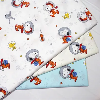 Cartoon design Snoopy cotton digital print fabric