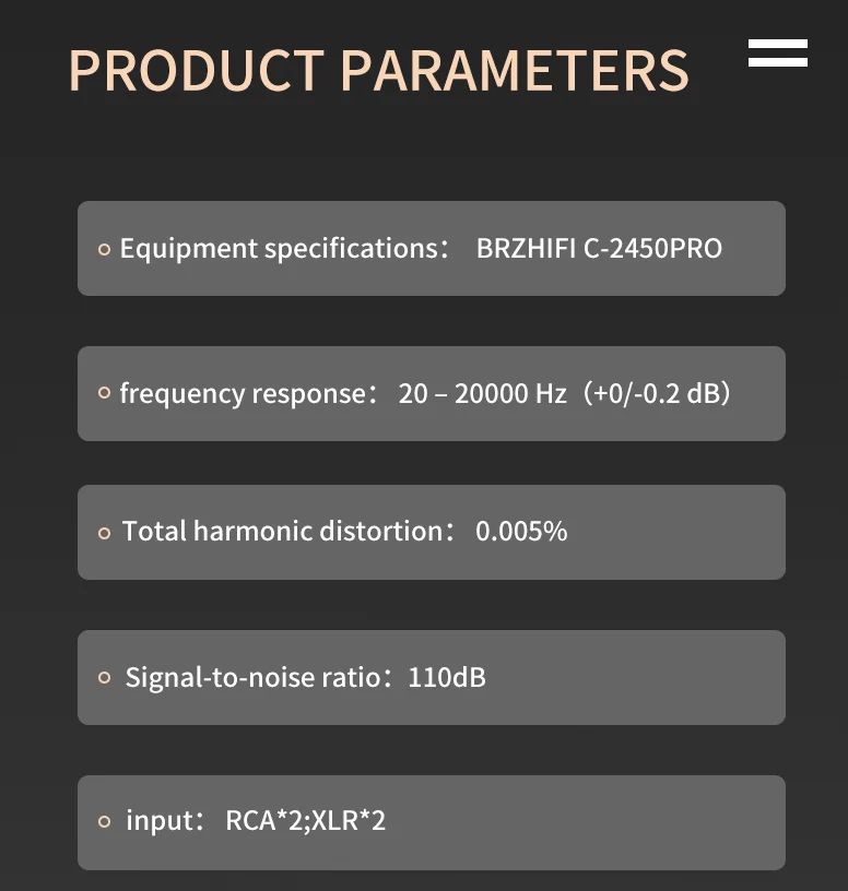 BRZHIFI electronic volume 245PRO preamplifier home amplifier system Audio manufacture