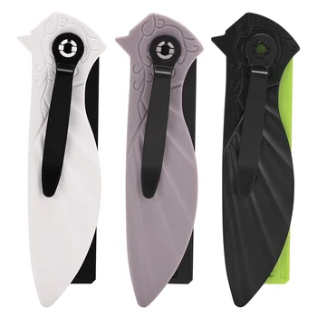 2 in 1 Black PP Foldable Styling Comb High Quality Flip Beard Comb Multifunctional Pocket Comb for Salon