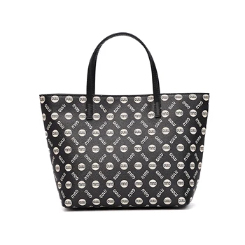 Luxury European Chic Office Mini Tote PVC-Leather Hybrid Slim Silhouette ODM/OEM Foldable and Durable Handbag GG