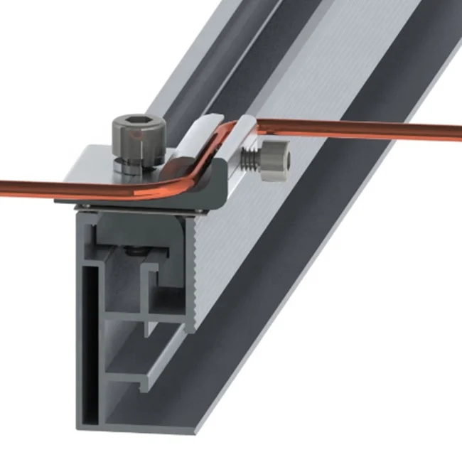 product solar panel grounding clips stainless steel solar grounding clip solar roof panel mount bracket z shape end side clamp-7