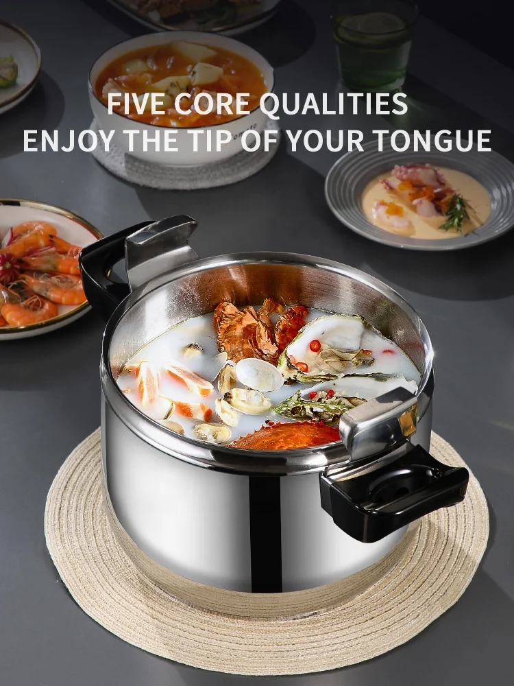 Liantong Factory Supply Stainless Steel Commercial Pressure Cooker