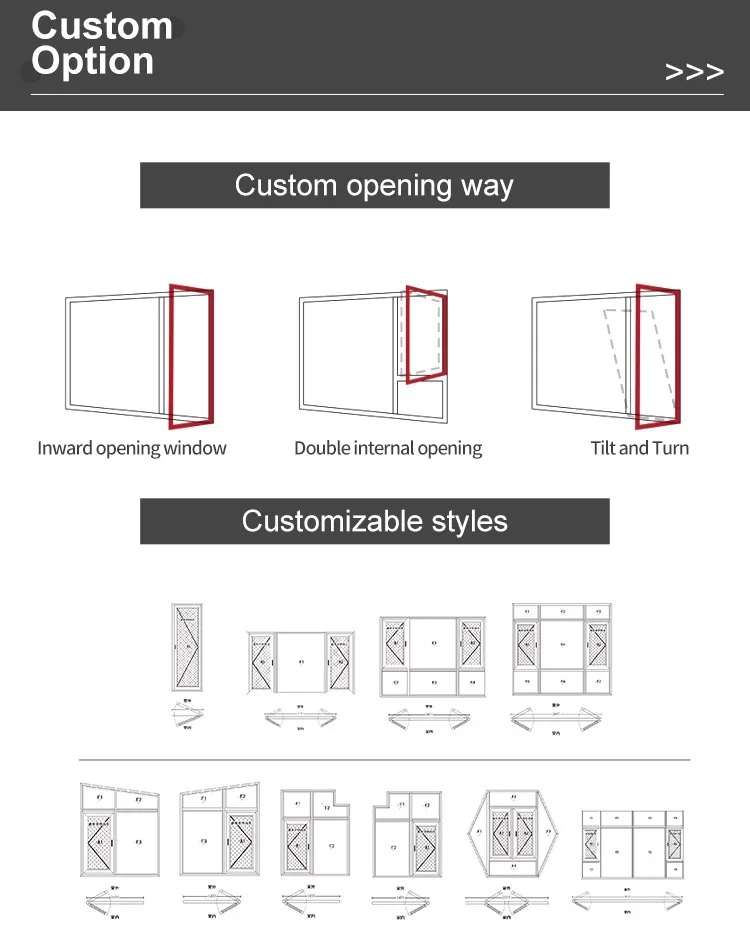Aluminum Factory Price Customized Double Glass Aluminum Sliding Window for House Hotel Villa