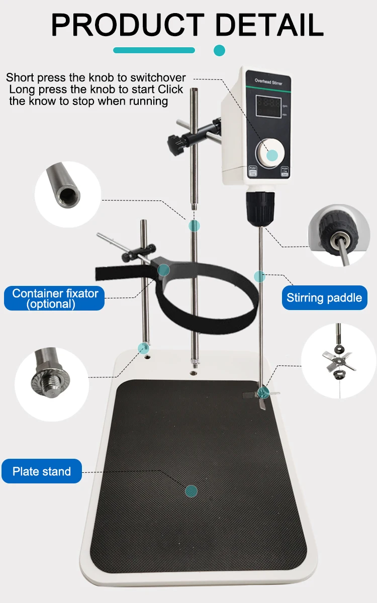 Laboratory Liquid Mixer Overhead Stirrer - Buy Overhead Stirrer ...