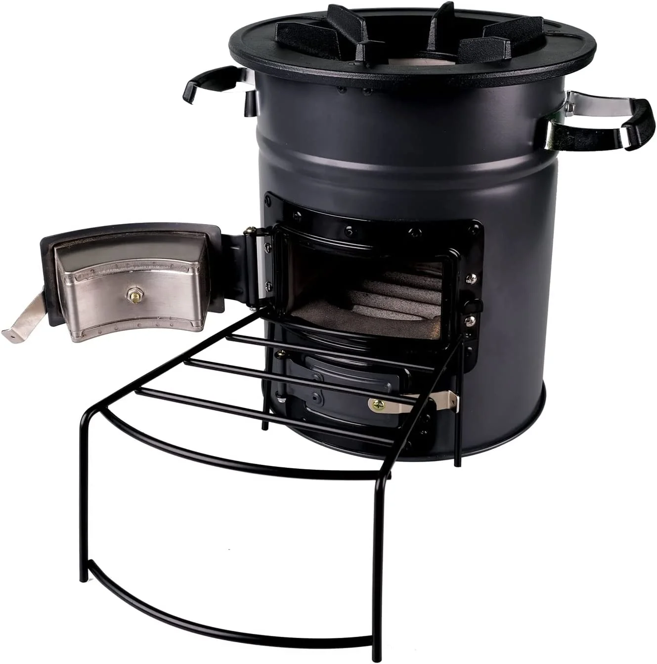 Best Selling Products 2022 Cast Iron Camping Wood Stoves With Firewood