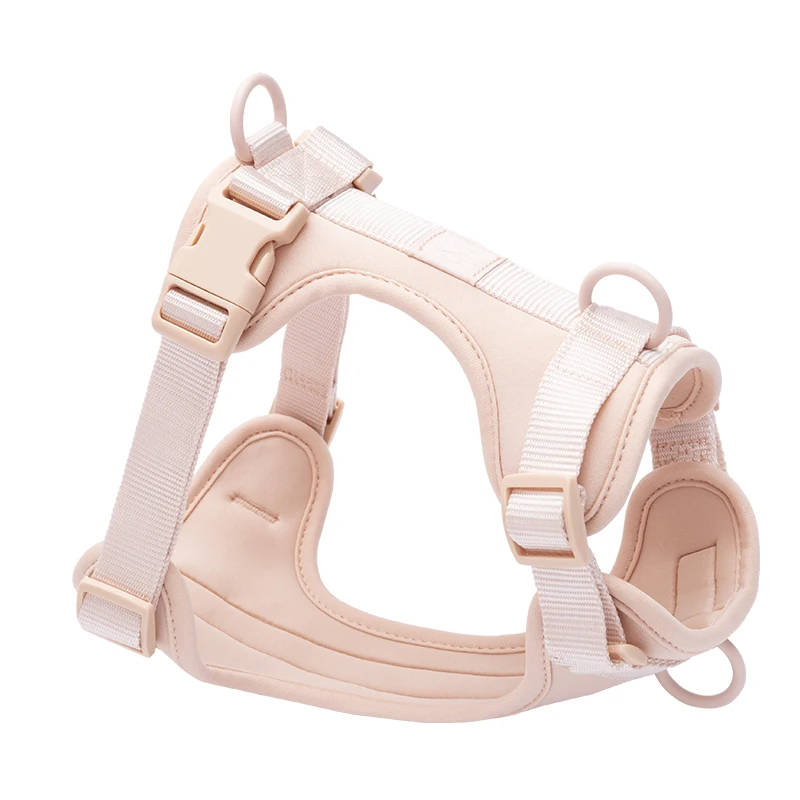 Muker Custom Breathable Luxury Dog Harness Adjustable Soft Polyester Fashion Style with RIBBONS and Private Label