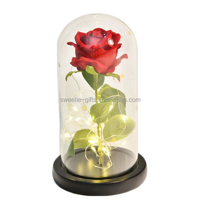 Flor De La Bella Y La Bestia,Rosa Eterna Con Preservación Inmortal,En  Cristal - Buy Flor Eterna,Inmortal Preservación Rosa,Eterna Flores En  Vidrio Product on Alibaba.com