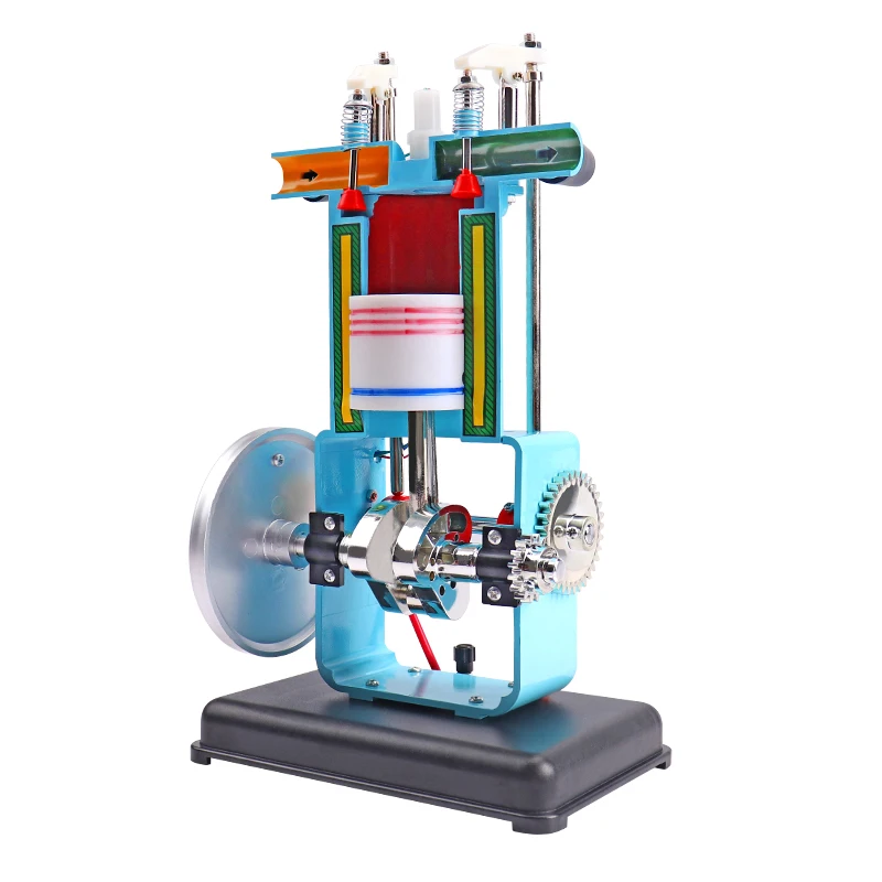 Internal Combustion Engine Model Two Stroke Single Cylinder Physical Experimental Equipment for School Gasoline Engine Model