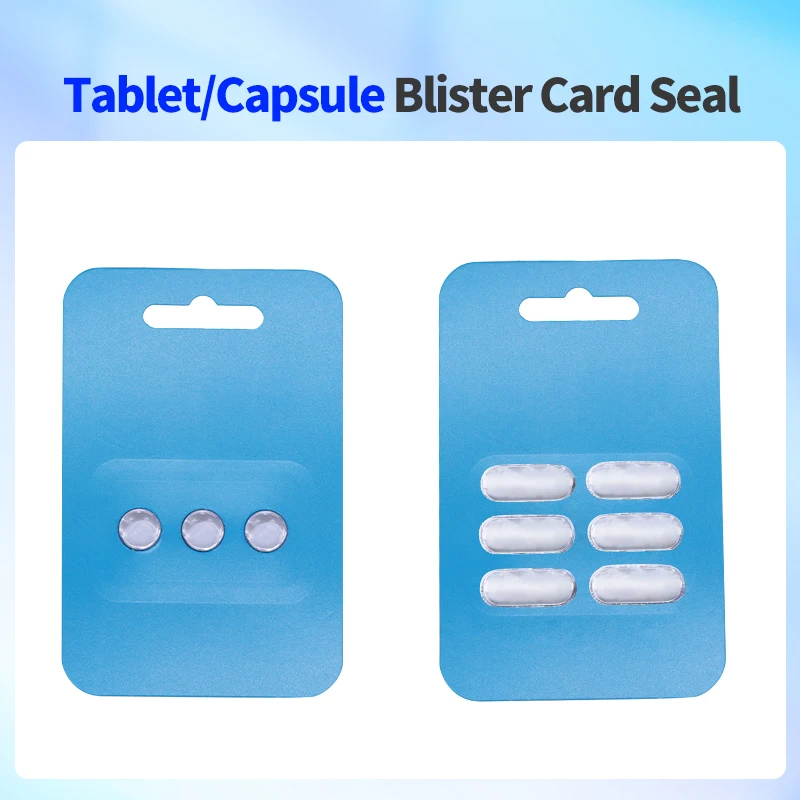 Rich Packing Automatic Tablet Capsule Blister Cardboard Machinery Sealing Packaging Blister Card Packing Machine
