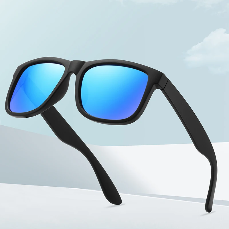 Classic Plastic Frame Uv400 Driving Wenzhou Eyewear Square Polarized Sunglasses Men