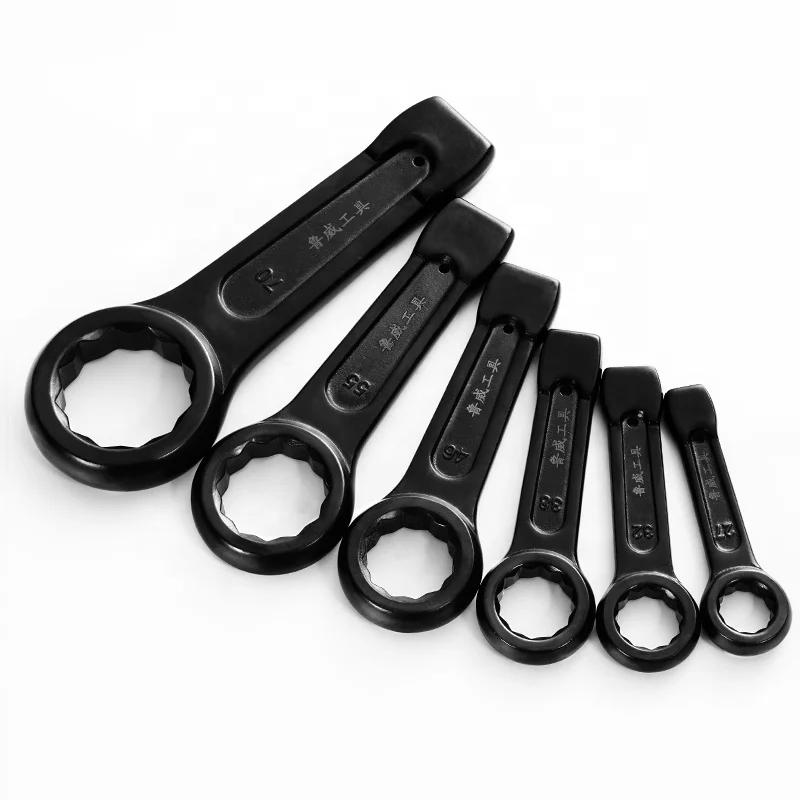 OEM Drop-Forged 24Mm to 125Mm Hammer Impact Box Single Open End Ring Slogging Wrench Spanner