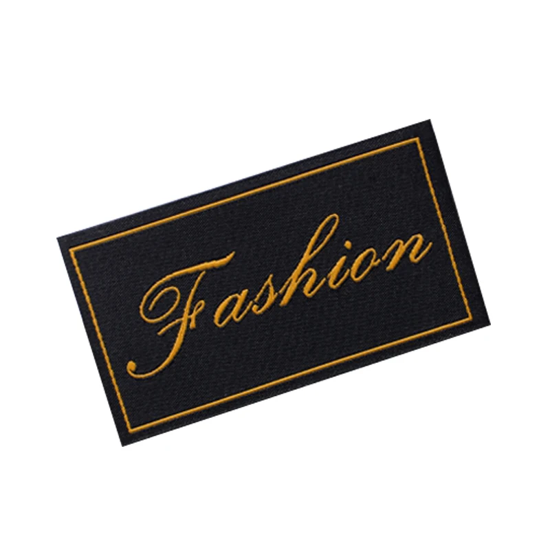 Custom Grosgrain Private Logo Neck Woven Clothes Tags Labels for