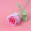 Bicchiere da vino Meng si bouquet di rose - sfumatura rosa rosso