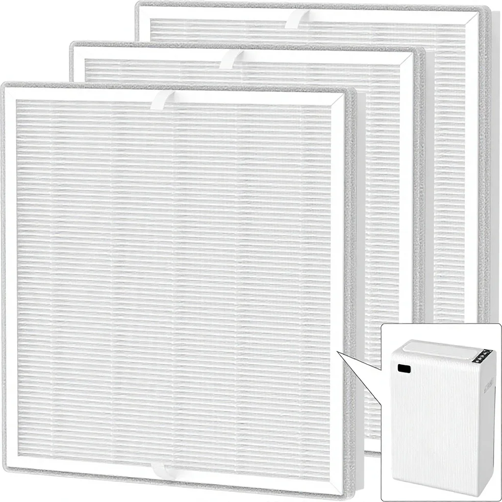 Wholesale Price Air Purifier Parts True HEPA H13 Activated Carbon Replacement Filter for Large Room with Odor & Dust Removal
