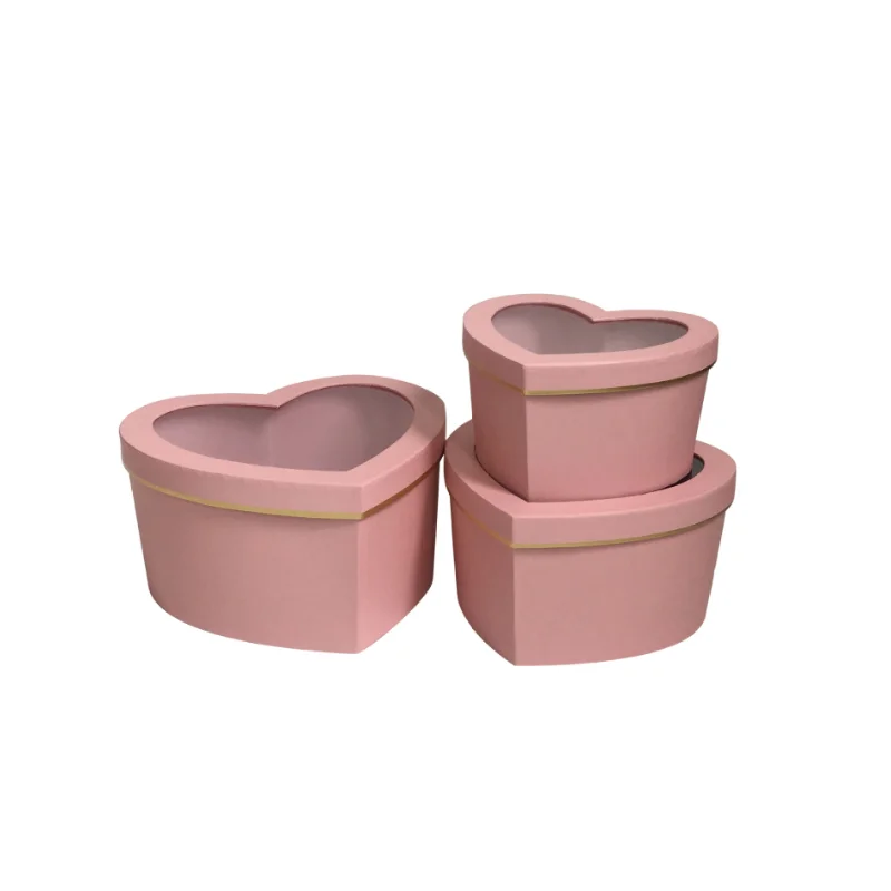 Creative Window love Flower Box Heart-shaped Flowers Perspective