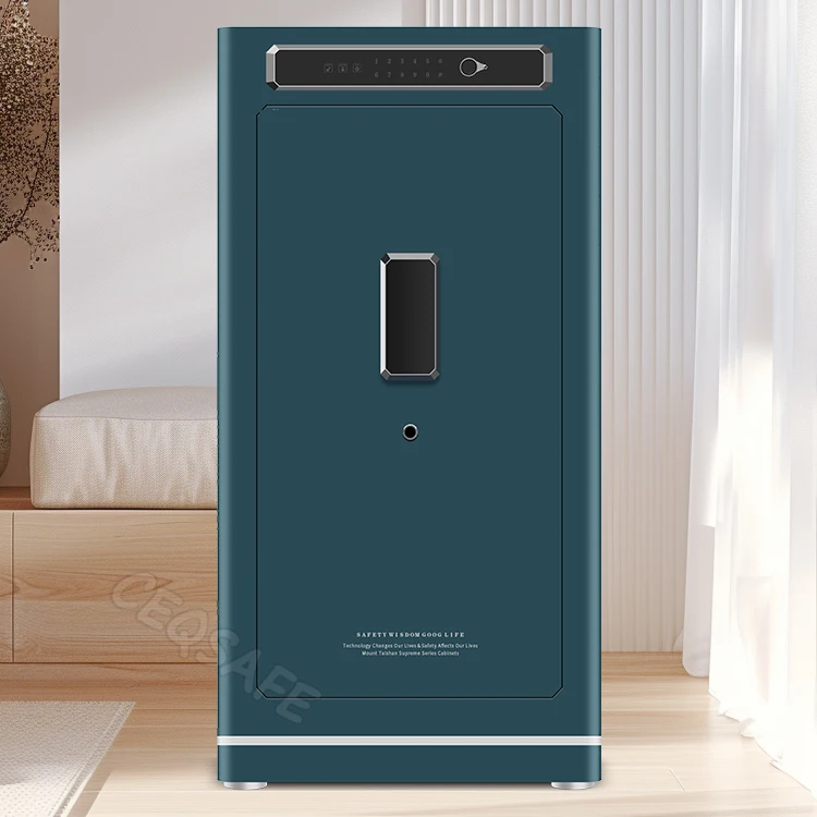 CEQSAFE High Quality Home Security Digital TUYA APP Wifi Fingerprint Safe Box Steel Household Storage Direct Factory Sale factory