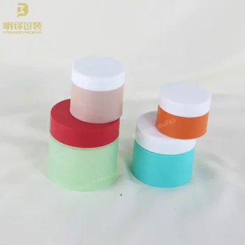 Wholesale Plastic Skincare Cream Jars PP Material Body Butter Container Cosmetic Empty Packaging Round Screw Top Lid Pad