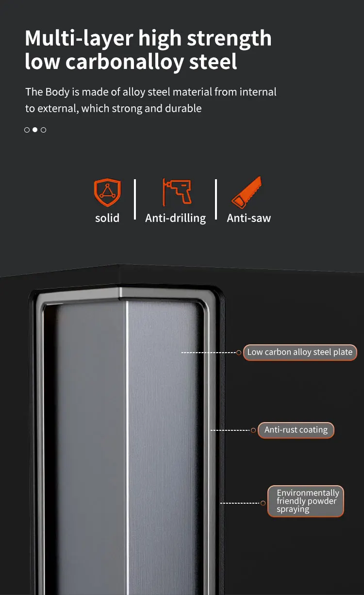 CEQSAFE High Quality Mini Safe Box for Money Home Deposit Security Smart Cash Mini Small Safe Box details