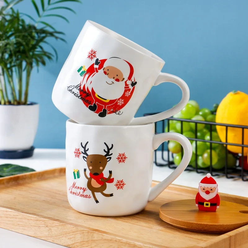 New Creative Christmas Cup High-value Ceramic Cup Mug Cartoon